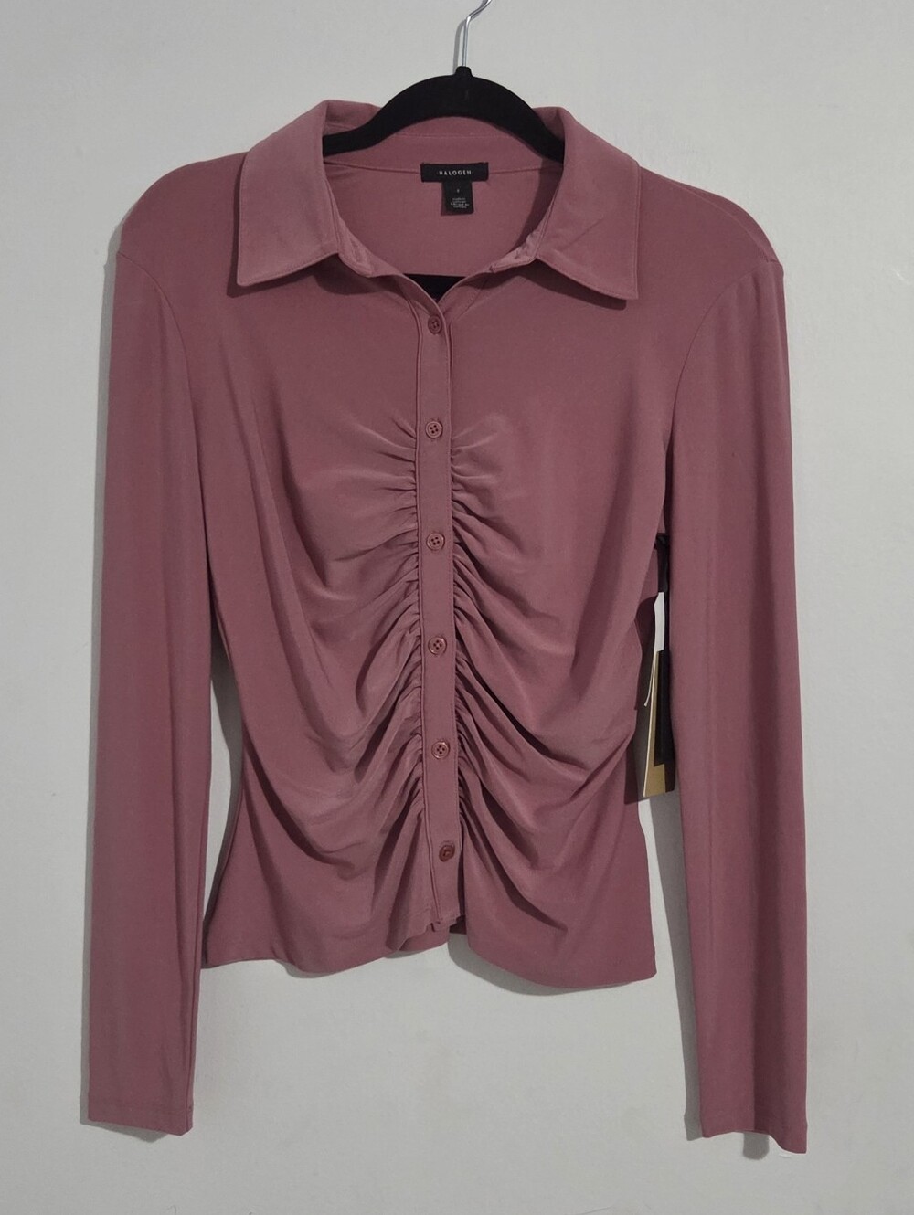 Halogen Ruched Blouse NWT